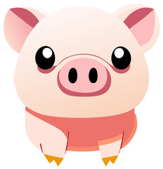 Obraz premium pig funny cartoon