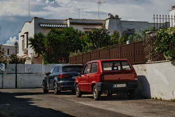 classic car in the street