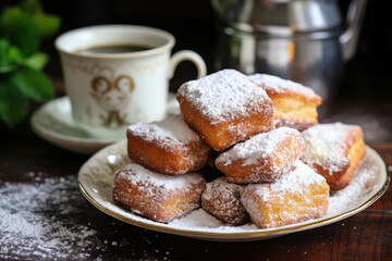 Homemade french beignets