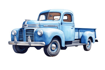 Pickup truck on Transparent Background, PNG , Generative Ai