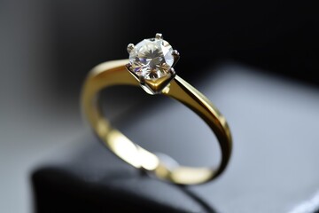 luxurious diamond ring photography for wedding ceremony generative ai