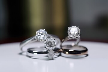 designer and royal ring jewelry photography with precious gemstone generative ai