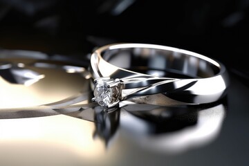 designer platinum ring jewel photography with royal touch generative ai