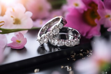 royal and designer ring jewel photography for couple love generative ai