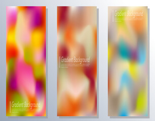 Gradient background, color blur. A set of templates for interior design, prints, decorations, creativity and web design. The basis for posters, posters, covers and creative ideas