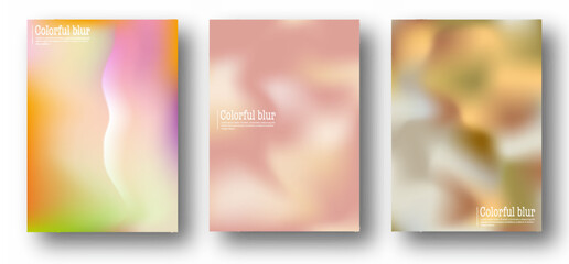 Gradient background, color blur. A set of templates for interior design, prints, decorations, creativity and web design. The basis for posters, posters, covers and creative ideas