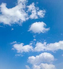 DAY TIME BLUE SKY WITH CLOUDS. BLUR AND FOCUSED PHOTOS. 