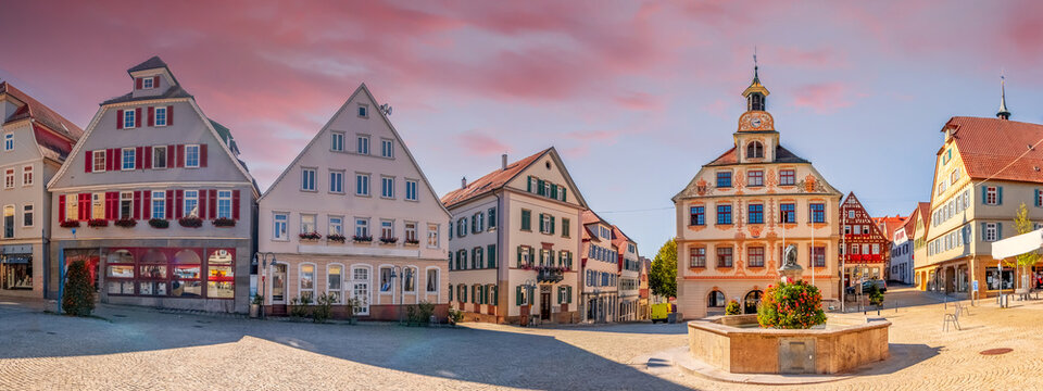 Altstadt, Vaihingen an der Enz, Baden W&uuml;rttemberg, Deutschland 