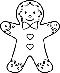 gingerbread man outline