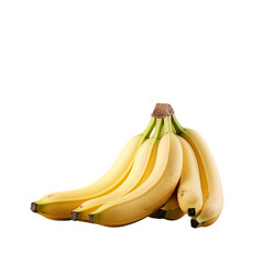 Select focused photo of banana on transparent backgrounden floor for card or decoration