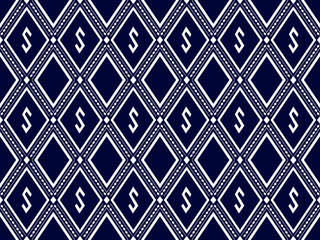 Fototapeta premium Geometric ethnic pattern seamless . seamless pattern. Design for fabric, curtain, background, carpet, wallpaper, clothing, wrapping, Batik, fabric,Vector illustration. pattern