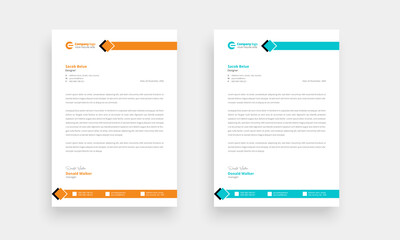 Obraz premium Professional branding official letterhead, letterhead design. modern letterhead template design.