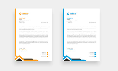 Obraz premium Branding official letterhead, letterhead, modern letterhead template design, profession letterhead & clean business letterhead style print ready letterhead corporate letterhead.