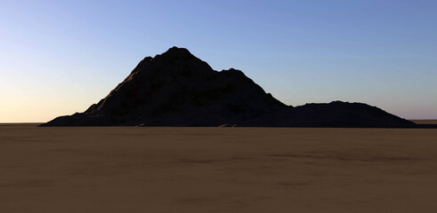 Fototapeta na wymiar Mountain in the desert