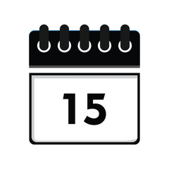 calender icon, 15 calender icon with white background