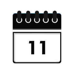 calender icon, 11 calender icon with white background