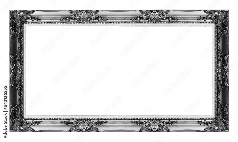 Wall mural old antique black picture frame