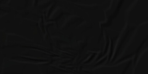 Fototapeta premium Dark crumple black paper wrinkled poster template ,blank glued creased paper texture background. black paper crumled backdrop background. used for cardboard and clarkboard.