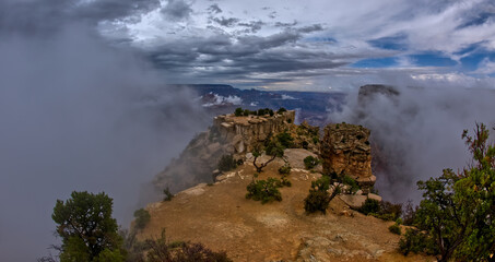 Grand Canyon Moran Point in the Mist