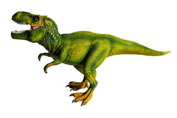 Tyrannosaurus Rex. T-Rex is a genus of large theropod dinosaur. Jurassic carnivore giant. Transparent background.	
