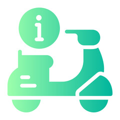 scooter gradient icon