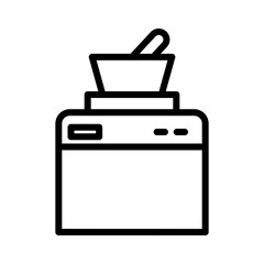 Boiling Cooking Pot Outline Icon