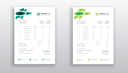 creative modern invoice template for your business
