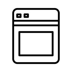 Oven Stove Food Outline Icon