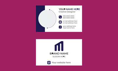Naklejka premium modern design template of business card.
