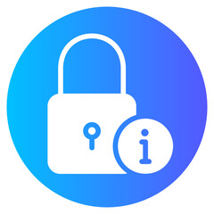 padlock gradient icon