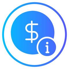 Obraz premium money gradient icon