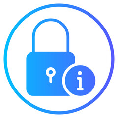 padlock gradient icon
