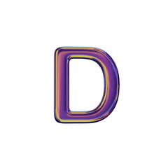 3D Letter D