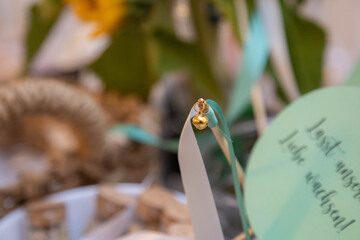 Wedding decorations for the party.