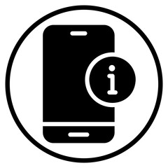 smartphone glyph icon