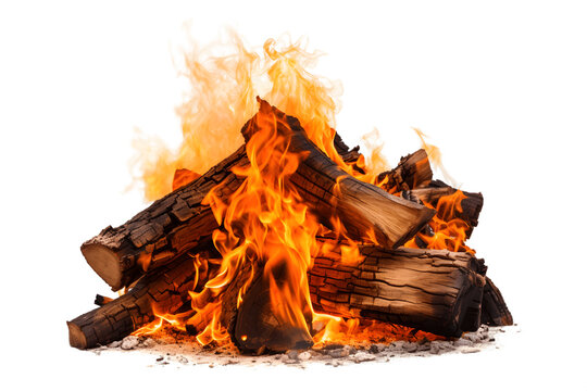 fire isolated on transparent background	
