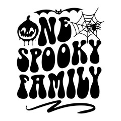 One Spooky Family Svg