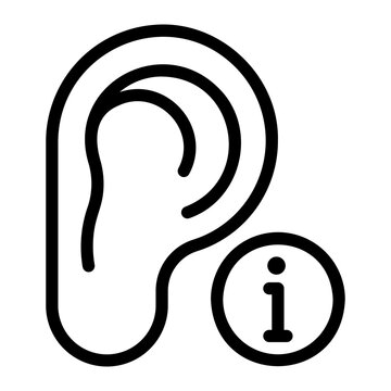 recommend clip art: ear line icon