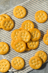Round Brown Healthy Crackers