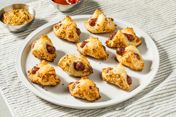 Homemade Pig in a Blanket Hot Dog