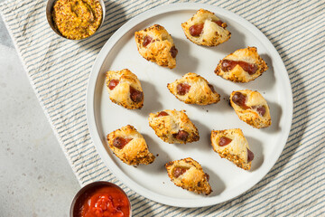 Homemade Pig in a Blanket Hot Dog