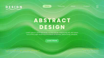 Fototapeta na wymiar Vector abstract landing page template with gradient background premium vector