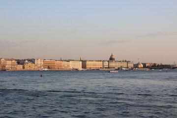 Fototapeta premium river, beautiful view, Neva Neva
