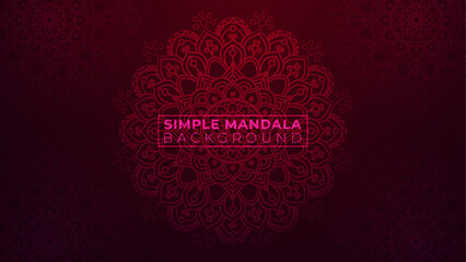 Background template with mandala designs premium vector