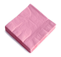 Pink Napkins Top View