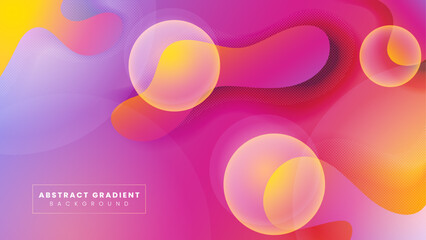 Vector abstract halftone gradient background with spheres premium vector