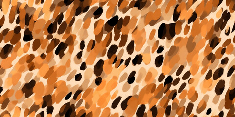 Watercolor vibrant leopard skin pattern
