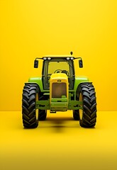 Obraz premium depiction of a tractor, capturing the essence of rural farming and agriculture.