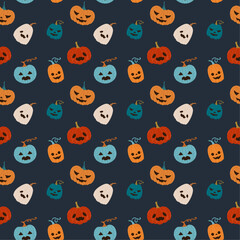 Halloween party vector elements patterns