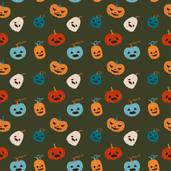 Halloween party vector elements patterns